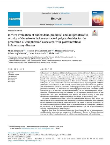 New Paper by USERN KUMS Office