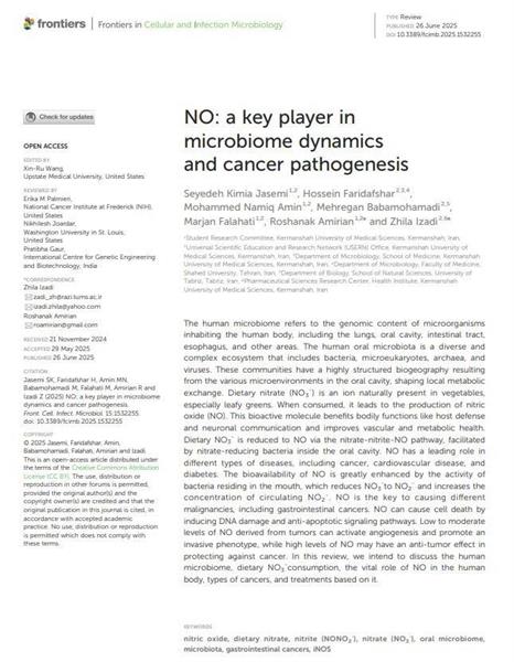 New Paper by USERN KUMS Office